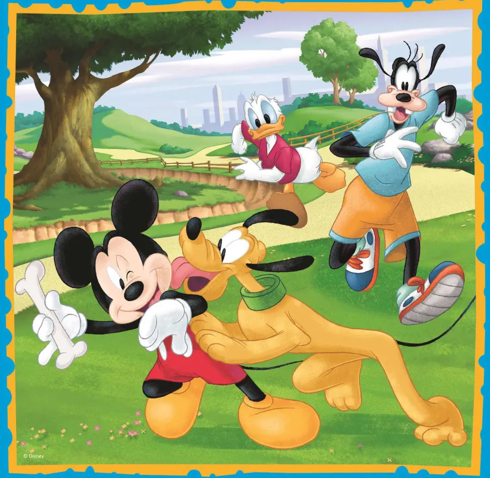 Puzzle 3 em 1 Mickey Mouse