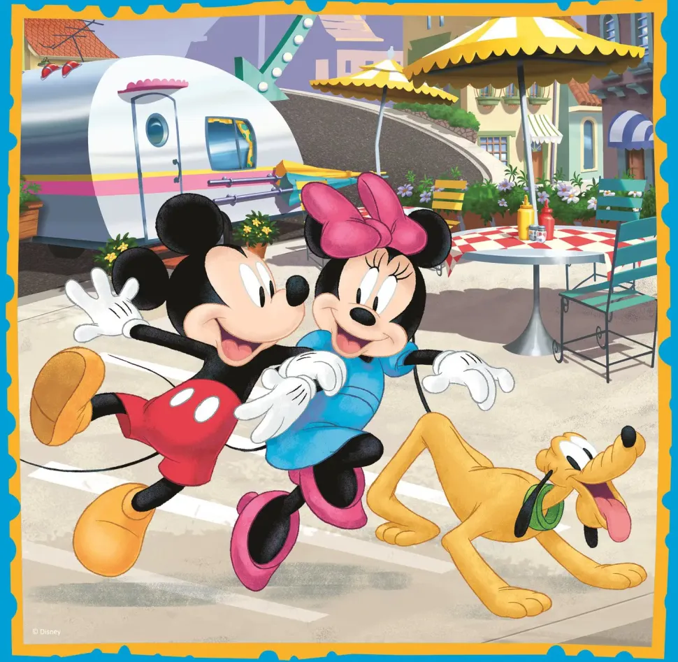 Puzzle 3 em 1 Mickey Mouse