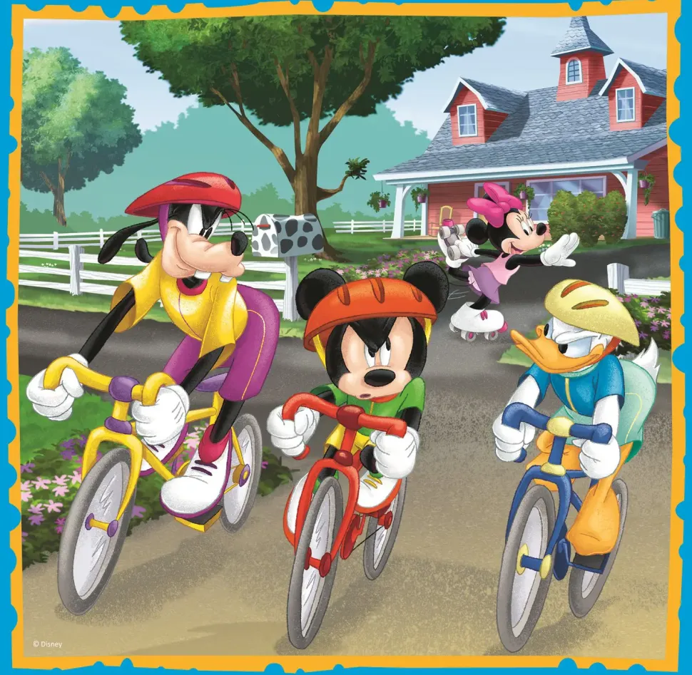 Puzzle 3 em 1 Mickey Mouse