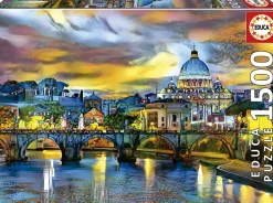 Puzzle A Basílica de São Pedro e a Ponte de Santo Ângelo