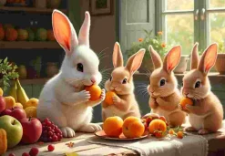 Puzzle A festa dos coelhinhos