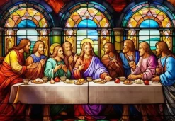 Puzzle A Última Ceia (vitral)