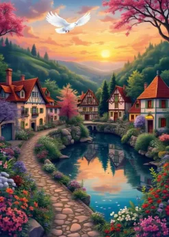 Puzzle A Vila Junto à Água