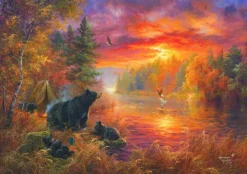 Puzzle Acampamento de Pesca