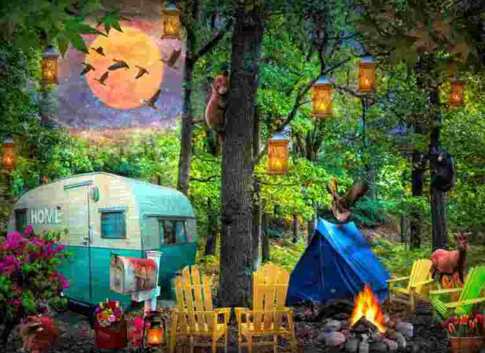 Puzzle Acampamento de verão