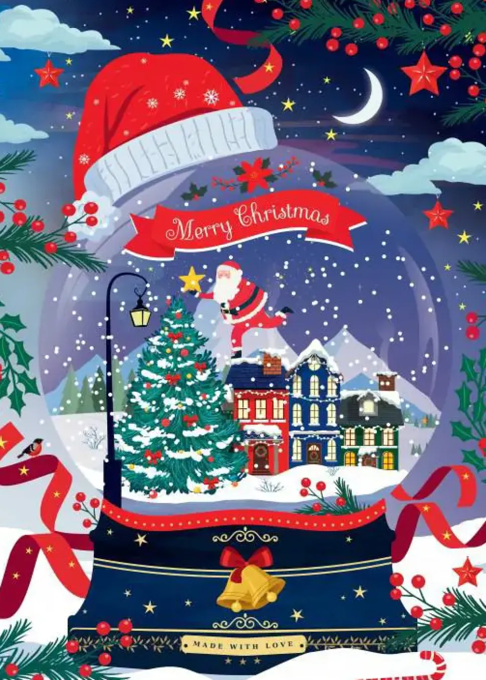 Puzzle Aldeia de neve do Pai Natal