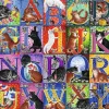 Puzzle alfabeto de gato