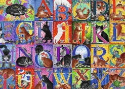 Puzzle alfabeto de gato