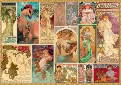 Puzzle Alfons Mucha: Colagem