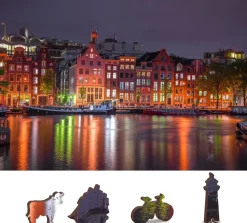 Puzzle Amsterdã à noite