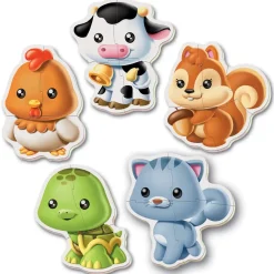 Puzzle Animais Bebês 4 em 1