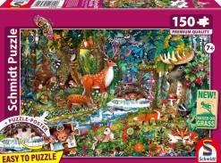 Puzzle Animais nas florestas da Europa
