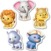 Puzzle Animais Selvagens Bebês 4 em 1