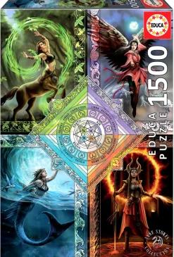Puzzle Anne Stokes: Mapa Estelar da Magia Elemental