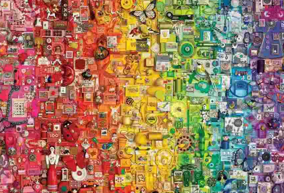 Puzzle Arco-íris Colorido