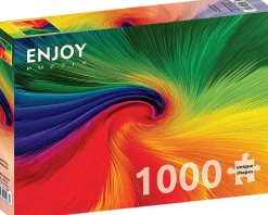 Puzzle Arco-íris giratório