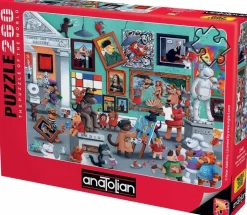 Puzzle Arte de gatos e cães