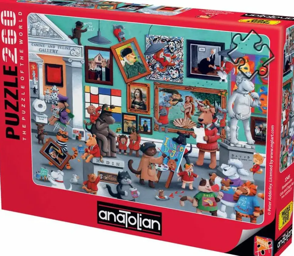 Puzzle Arte de gatos e cães