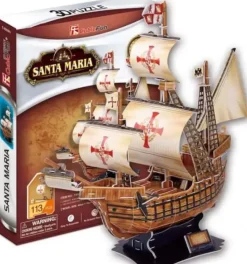 Puzzle Barco Santa Maria 3D