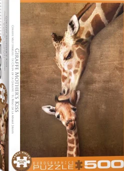 Puzzle Beijo da Mãe Girafa