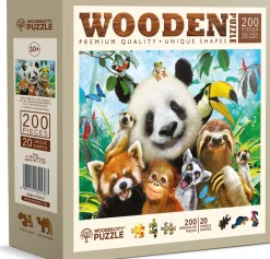 Puzzle Bem-vindo à selva de madeira