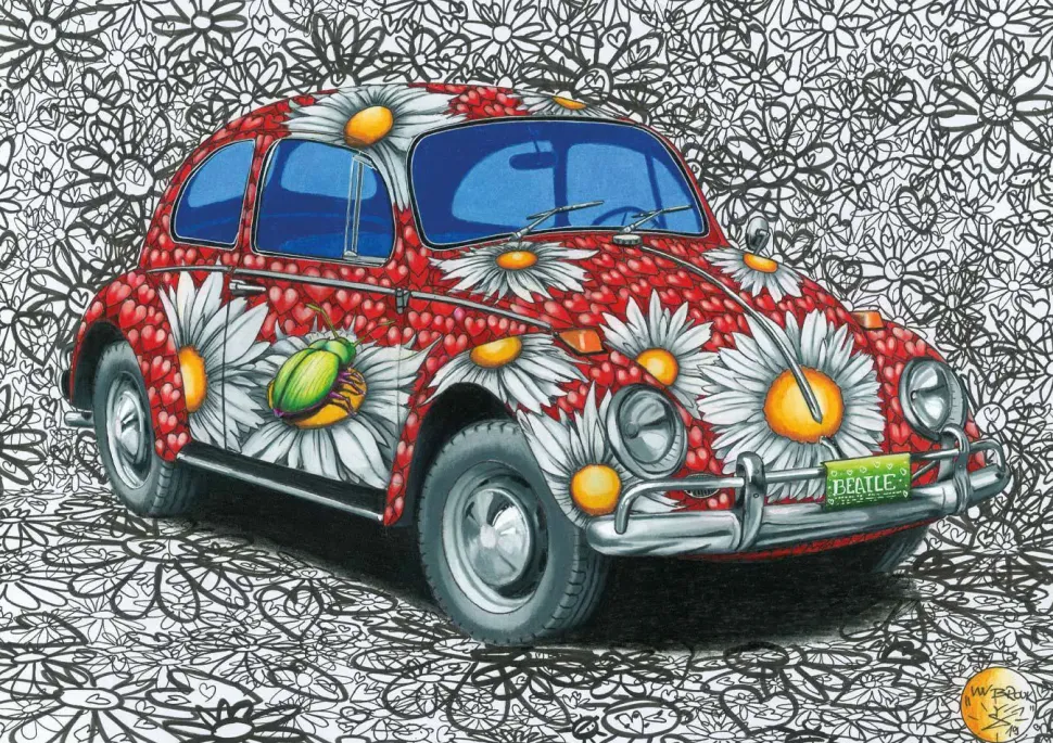 Puzzle Besouro VW Pintado