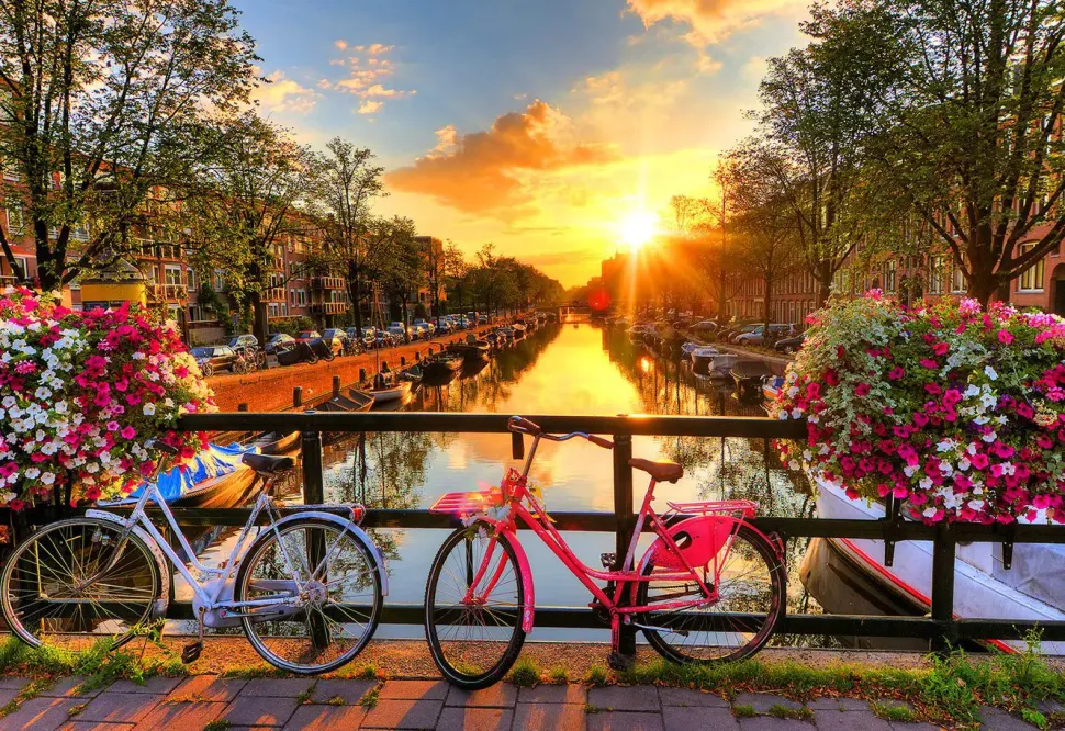 Puzzle Bicicletas de Amsterdã