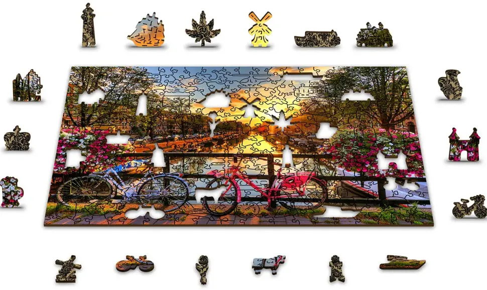 Puzzle Bicicletas de Amsterdã