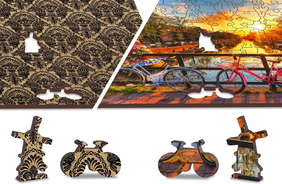 Puzzle Bicicletas de Amsterdã