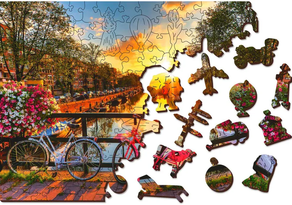 Puzzle Bicicletas de Amsterdã