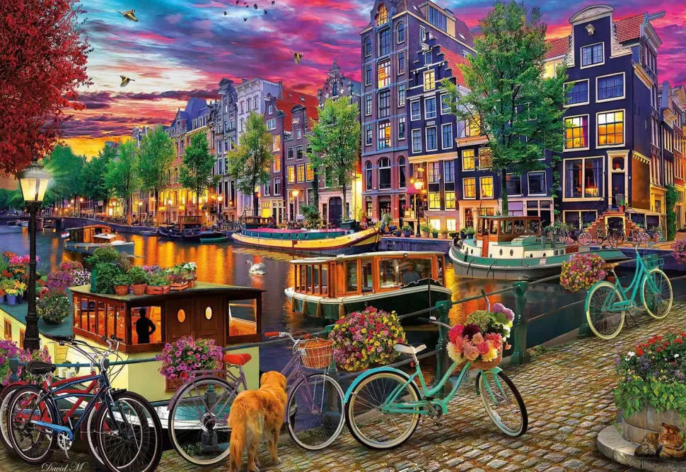 Puzzle Bicycles in Amsterdam