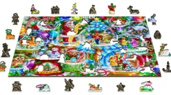 Puzzle Bolas de Neve de Natal 505 de madeira