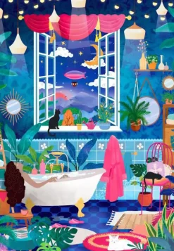 Puzzle Bolhas e estrelas