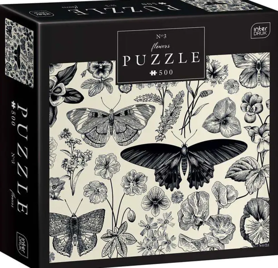 Puzzle Borboletas e flores