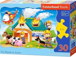 Puzzle Brigada de incêndio em ação