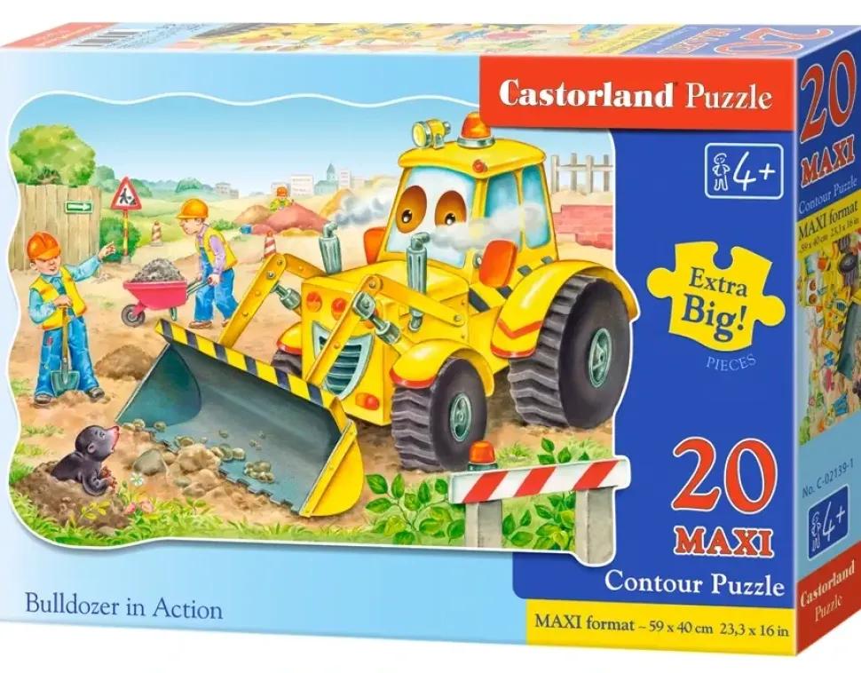 Puzzle Bulldozer em ação