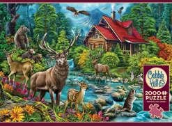 Puzzle Cabana com Telhado Vermelho