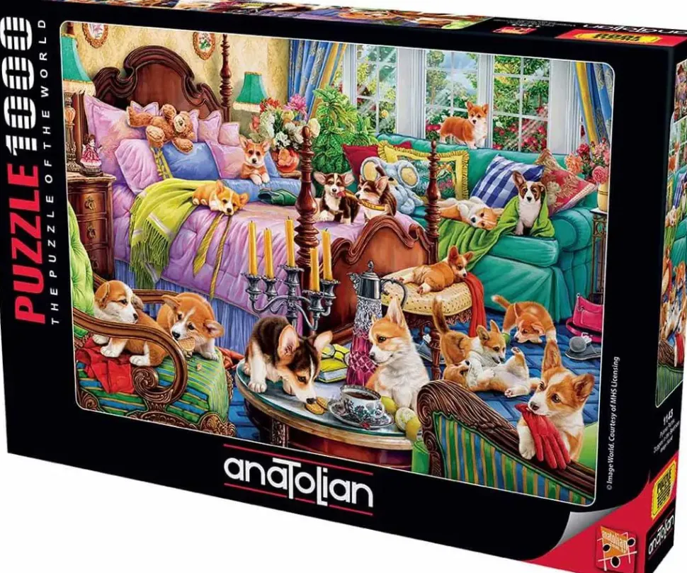 Puzzle Cachorrinhos no quarto