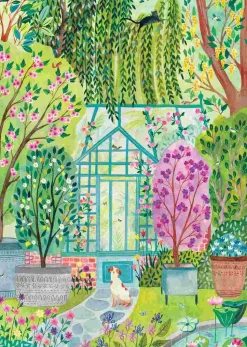 Puzzle Cachorro no jardim