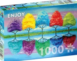 Puzzle Cada árvore tem sua própria história colorida