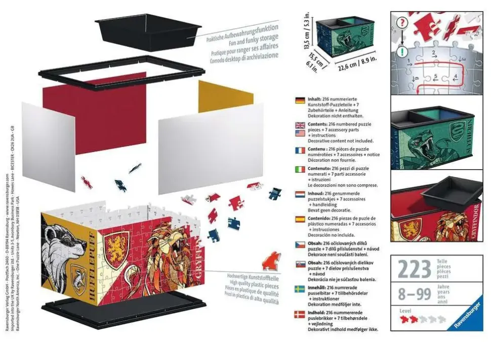 Puzzle Caixa de armazenamento: Harry Potter