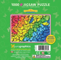 Puzzle Caixa de Metal - Arco-íris Borboleta