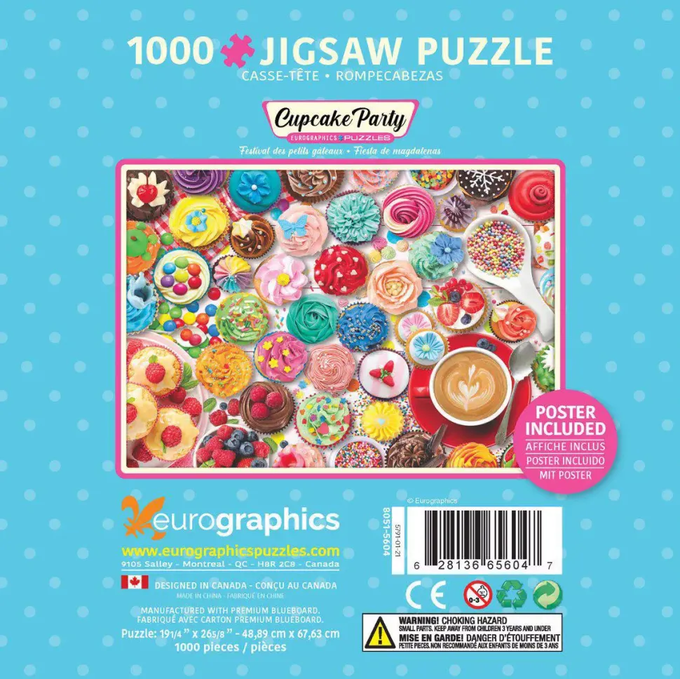 Puzzle Caixa de Metal - Festa Cupcake