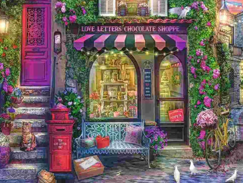 Puzzle Cartas de amor e chocolate