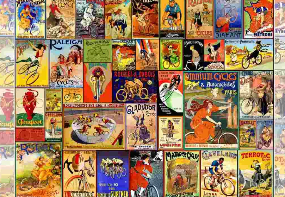 Puzzle Cartazes vintage de bicicletas