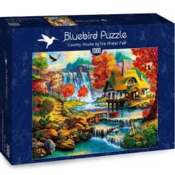 Puzzle Casa de campo perto da cachoeira
