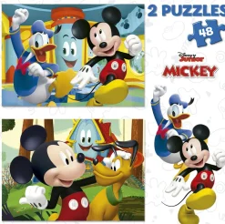 Puzzle Casa divertida do Mickey Mouse 2x48
