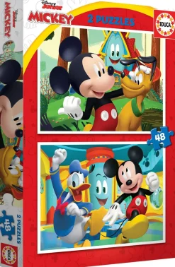 Puzzle Casa divertida do Mickey Mouse 2x48