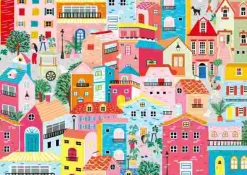 Puzzle Casas coloridas