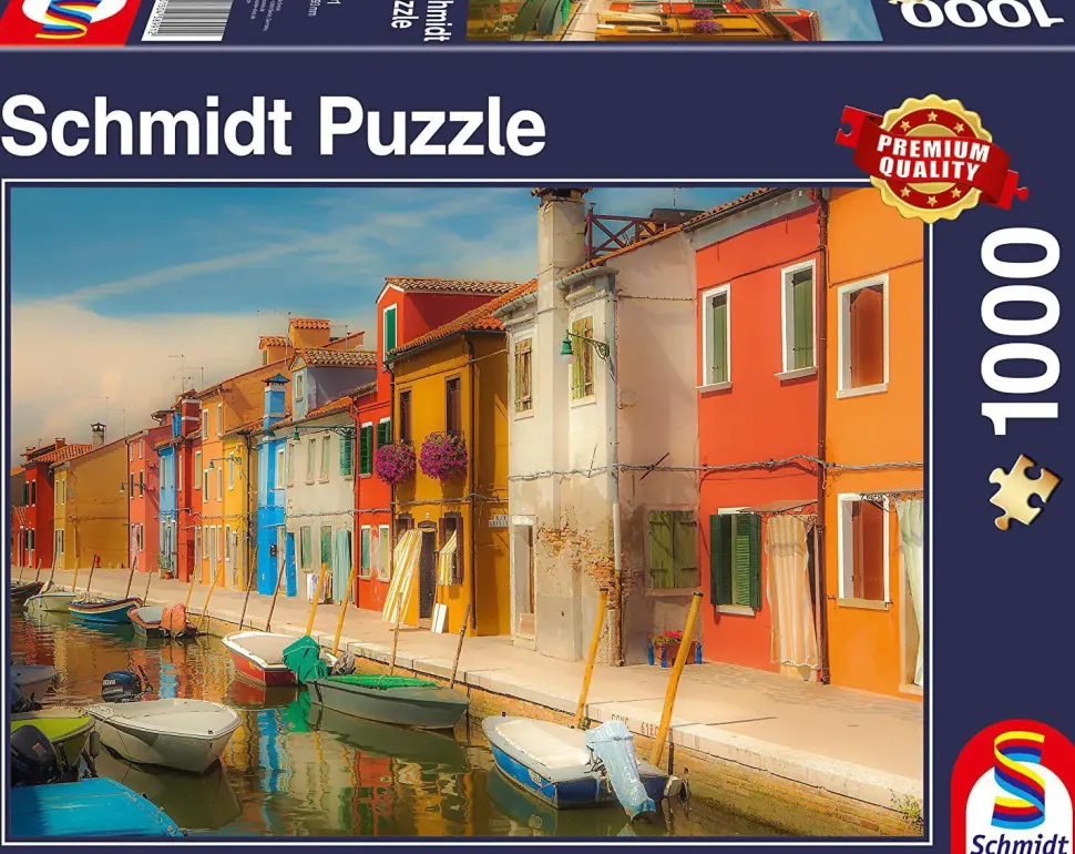 Puzzle Casas coloridas da ilha de Burano